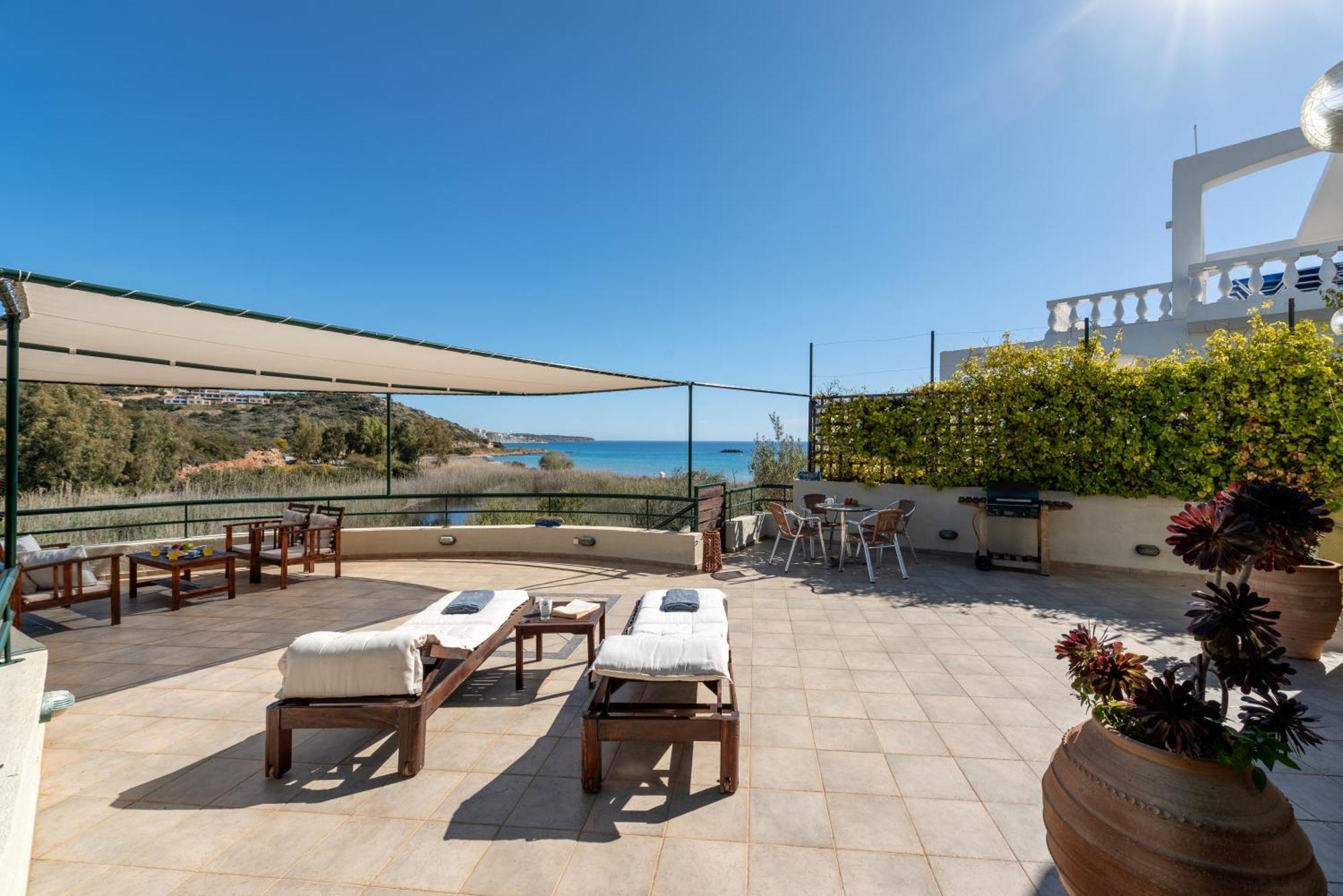 Coastal Dream Beachview Jacuzzi& Sauna Amoudara  Dış mekan fotoğraf